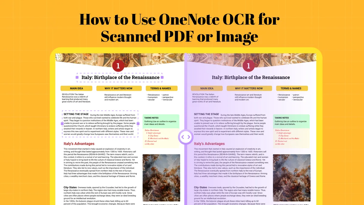 How to Use OneNote OCR for Scanned PDF or Image? (The Detailed Guide)