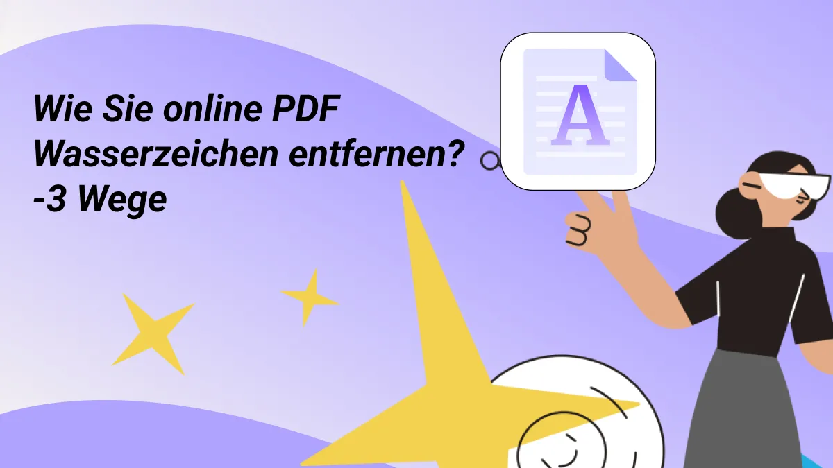 Wie Sie online PDF Wasserzeichen entfernen (3 schnelle und einfache Wege)