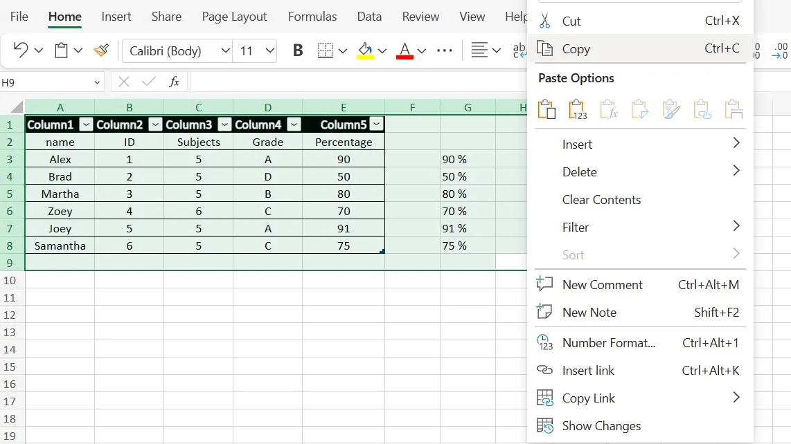 open pdf in excel paste option