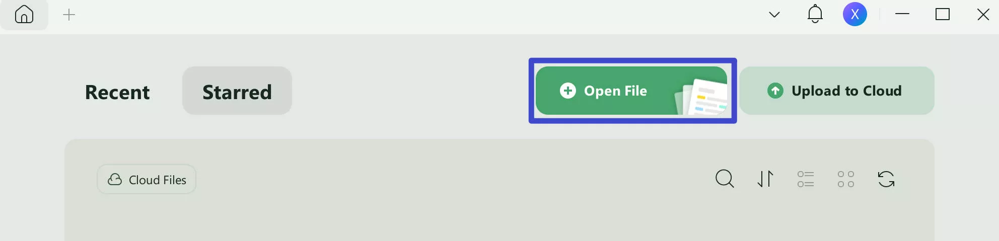 open file in updf