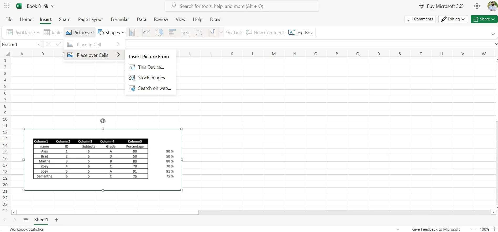 open pdf in excel insert