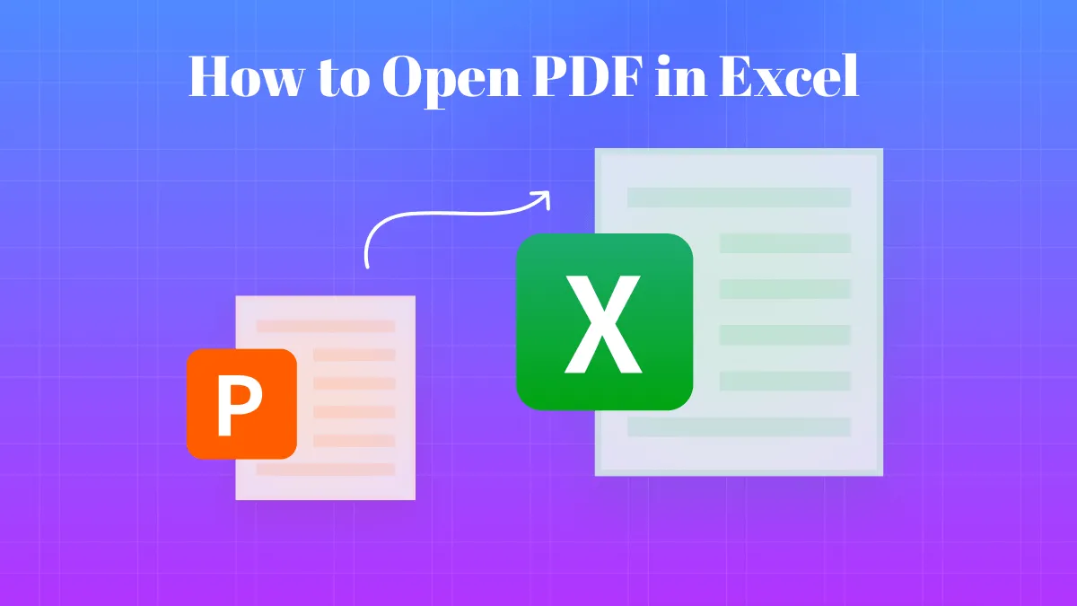 How to Open PDF in Excel? (5 Effective Ways)