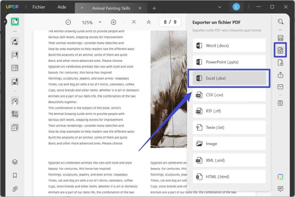 convertir word en excel