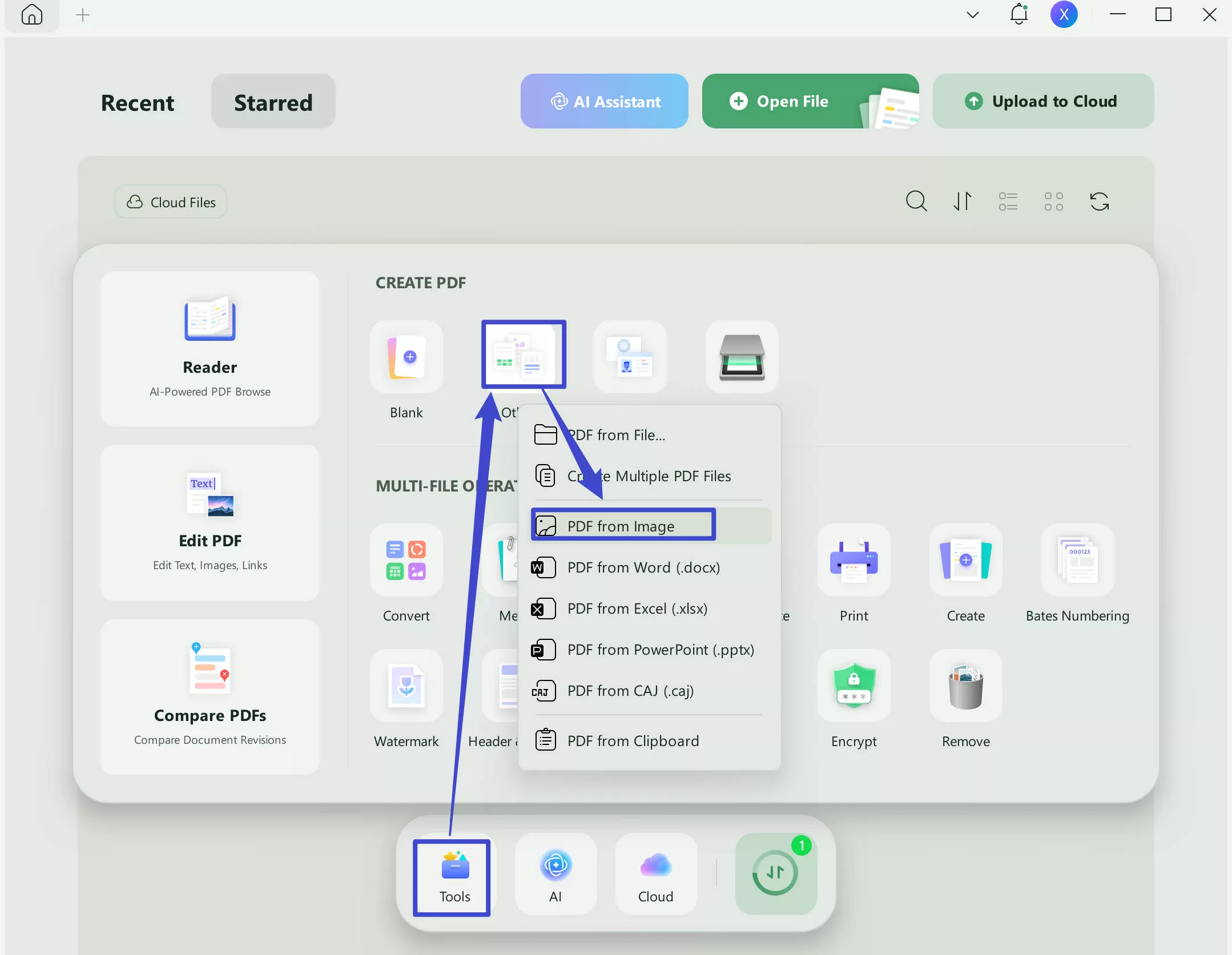 create pdf from image on windows