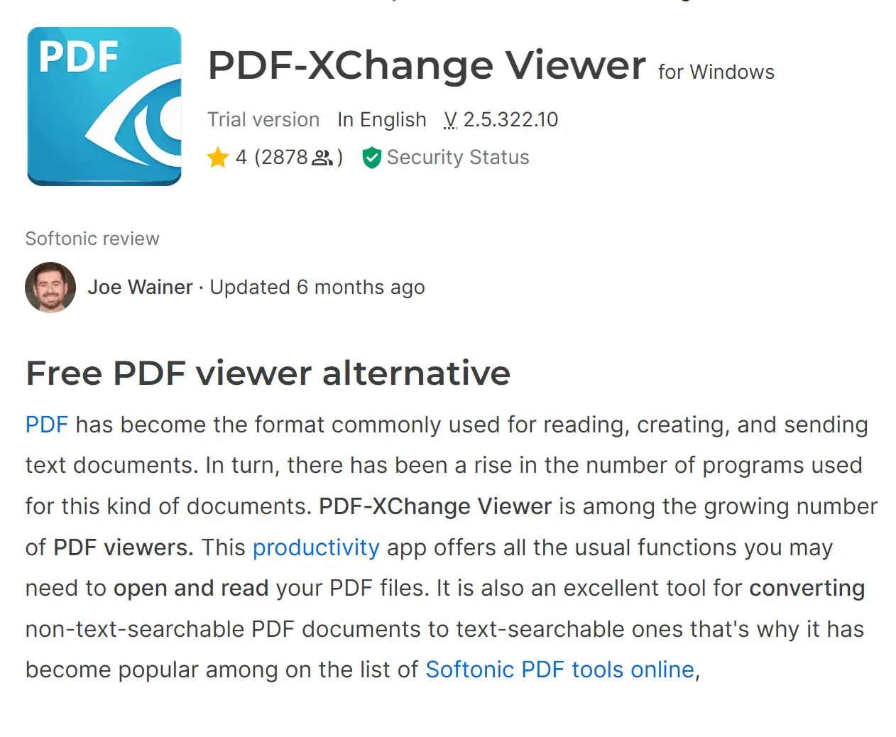PDF XChange Viewer