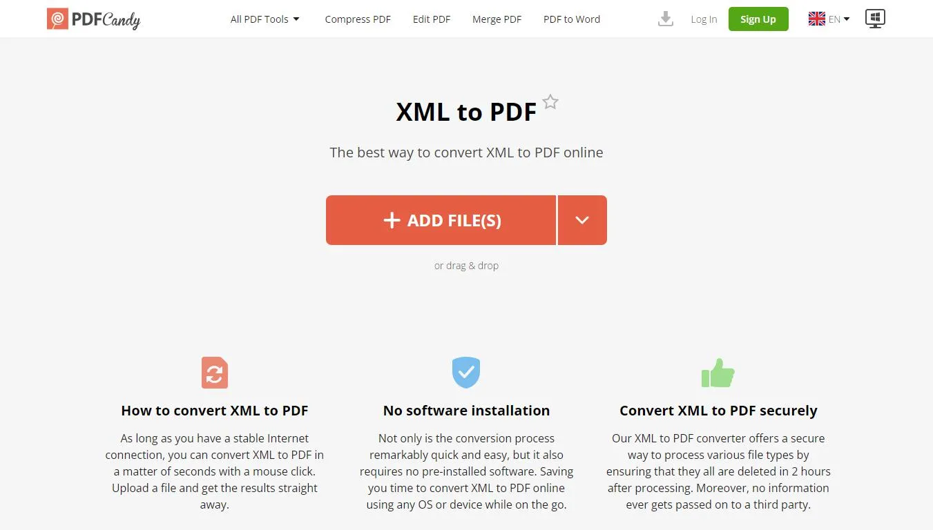 Conversor de XML para PDF