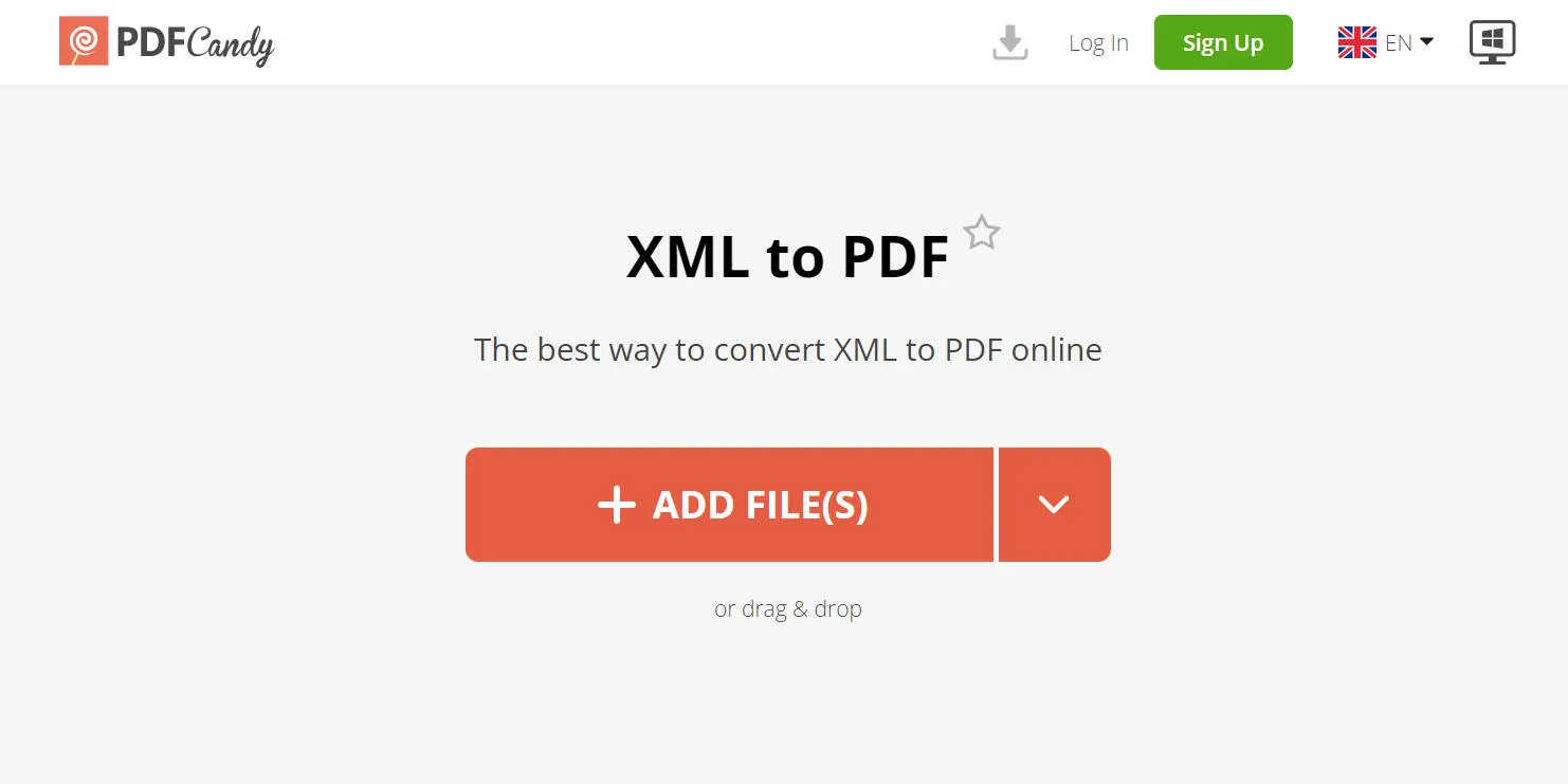 xml a pdf