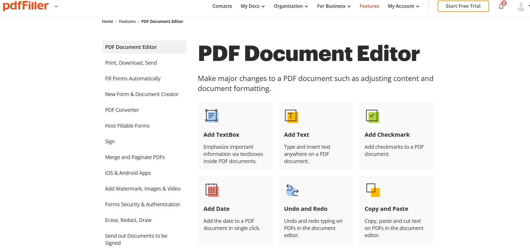 pdffiller pdf 文件編輯器