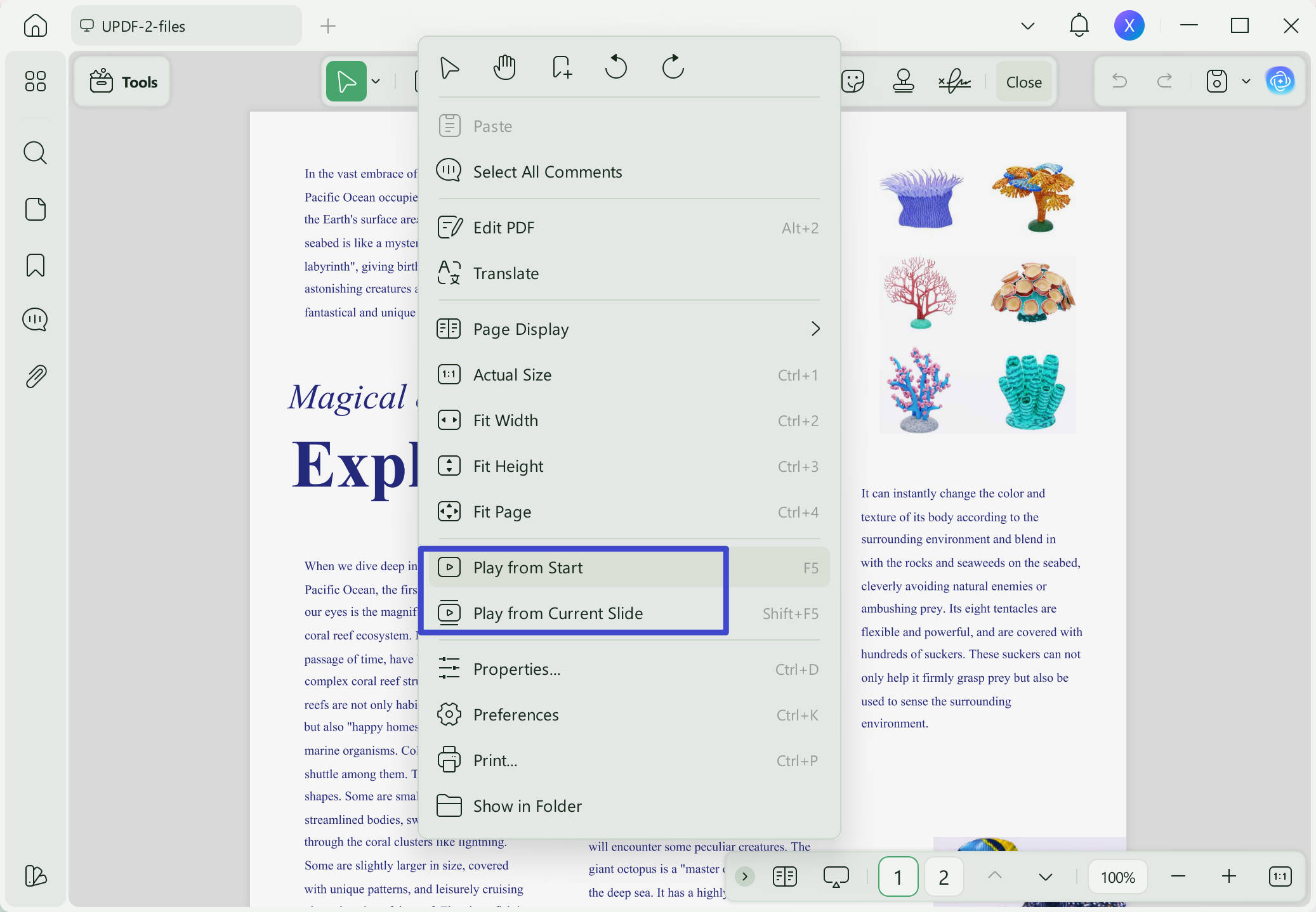 read pdf page display