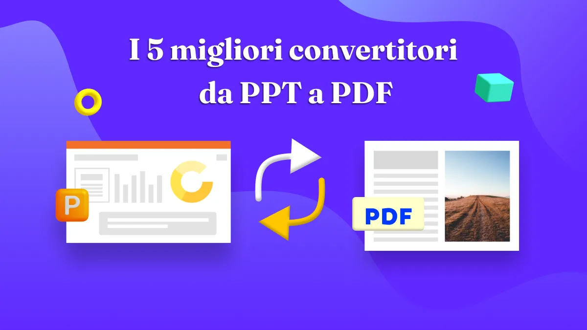 I 5 migliori convertitori da PPT a PDF da non perdere