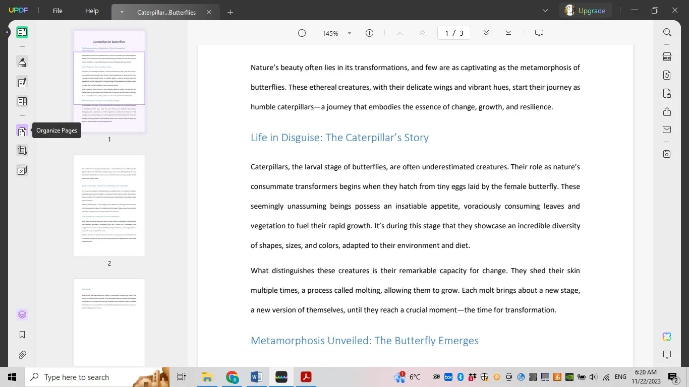 rotate text pdf organize pdf icon