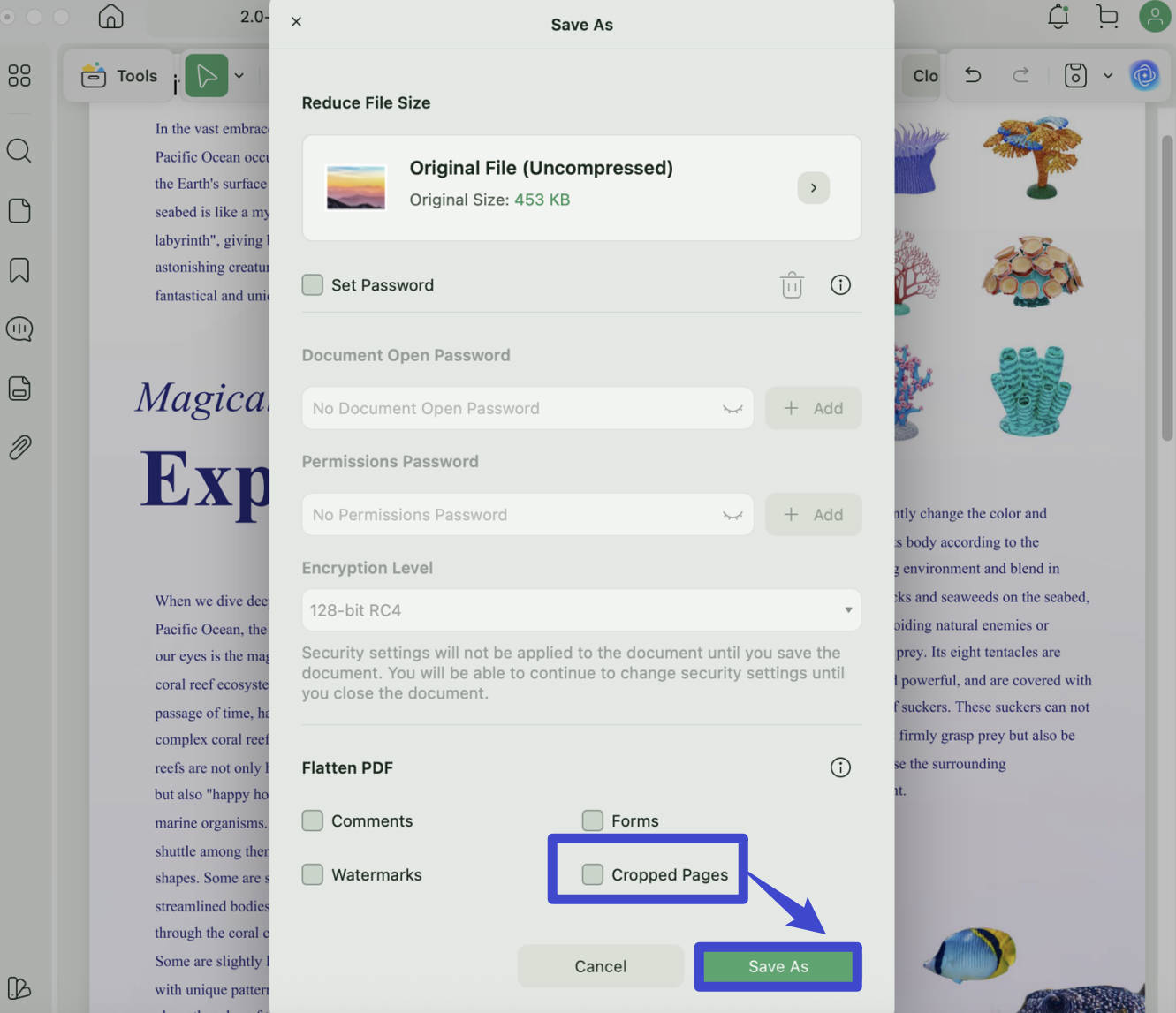 how to crop a pdf in preview flatten pdf