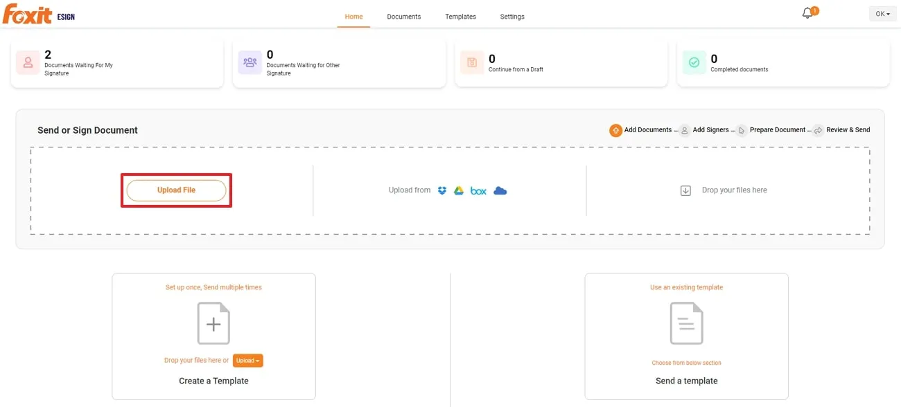 usare Foxit eSign per firmare un PDF