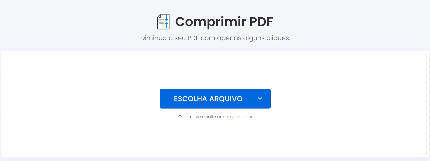 diminuir tamanho de pdf
