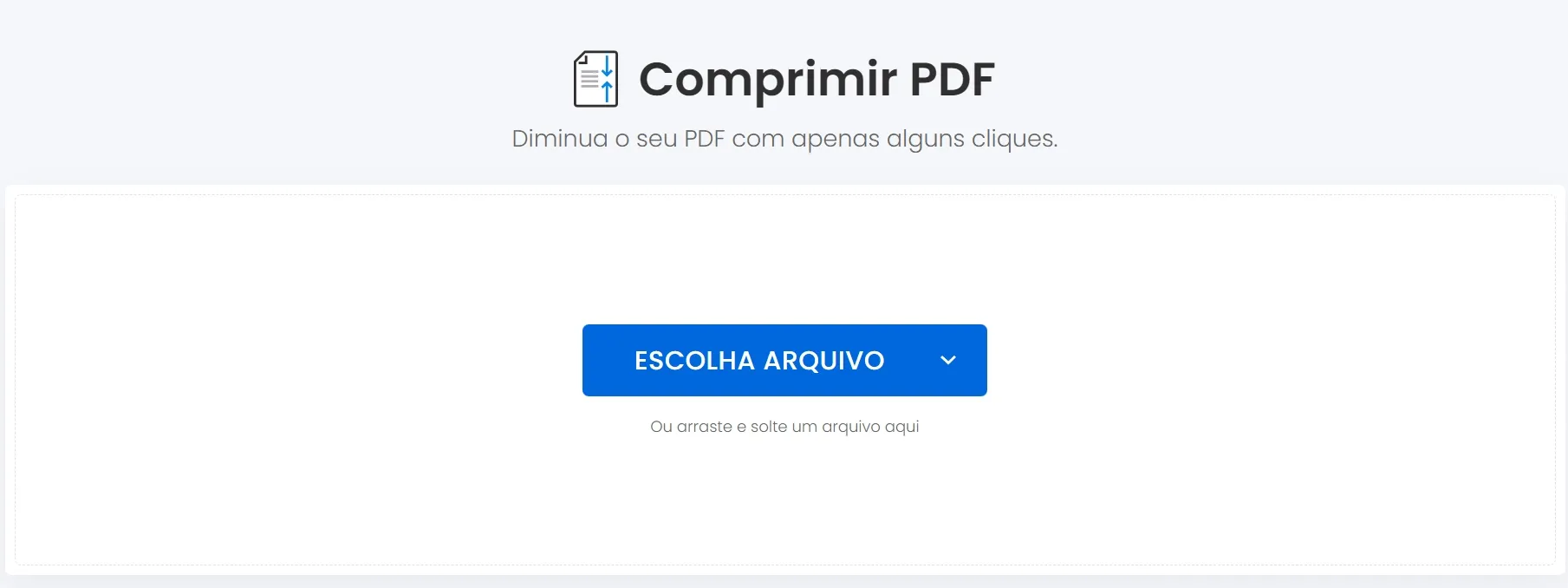 diminuir tamanho de pdf