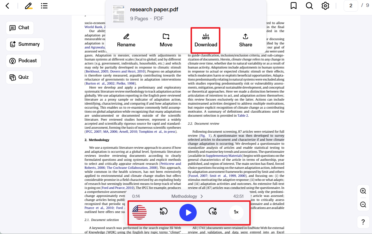 speechify download mp3
