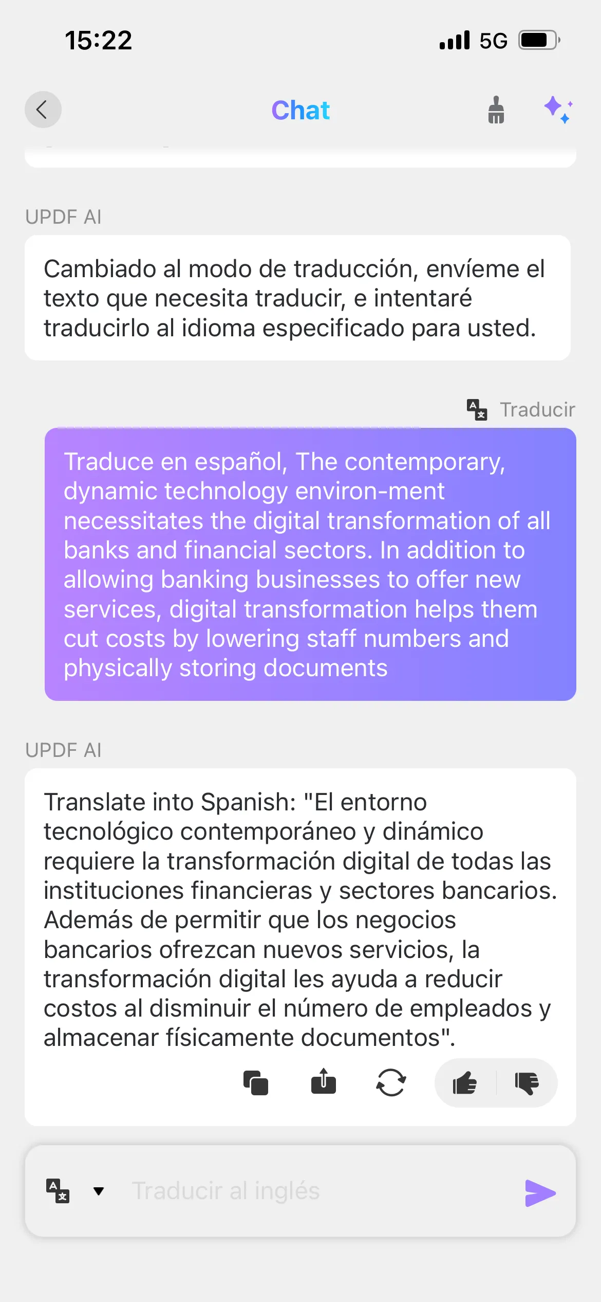 translate PDF iPhone  updf