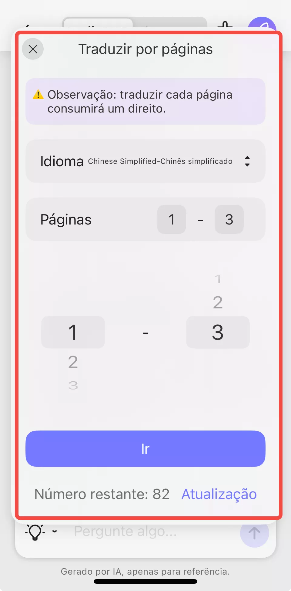 traduzir por página passo 1