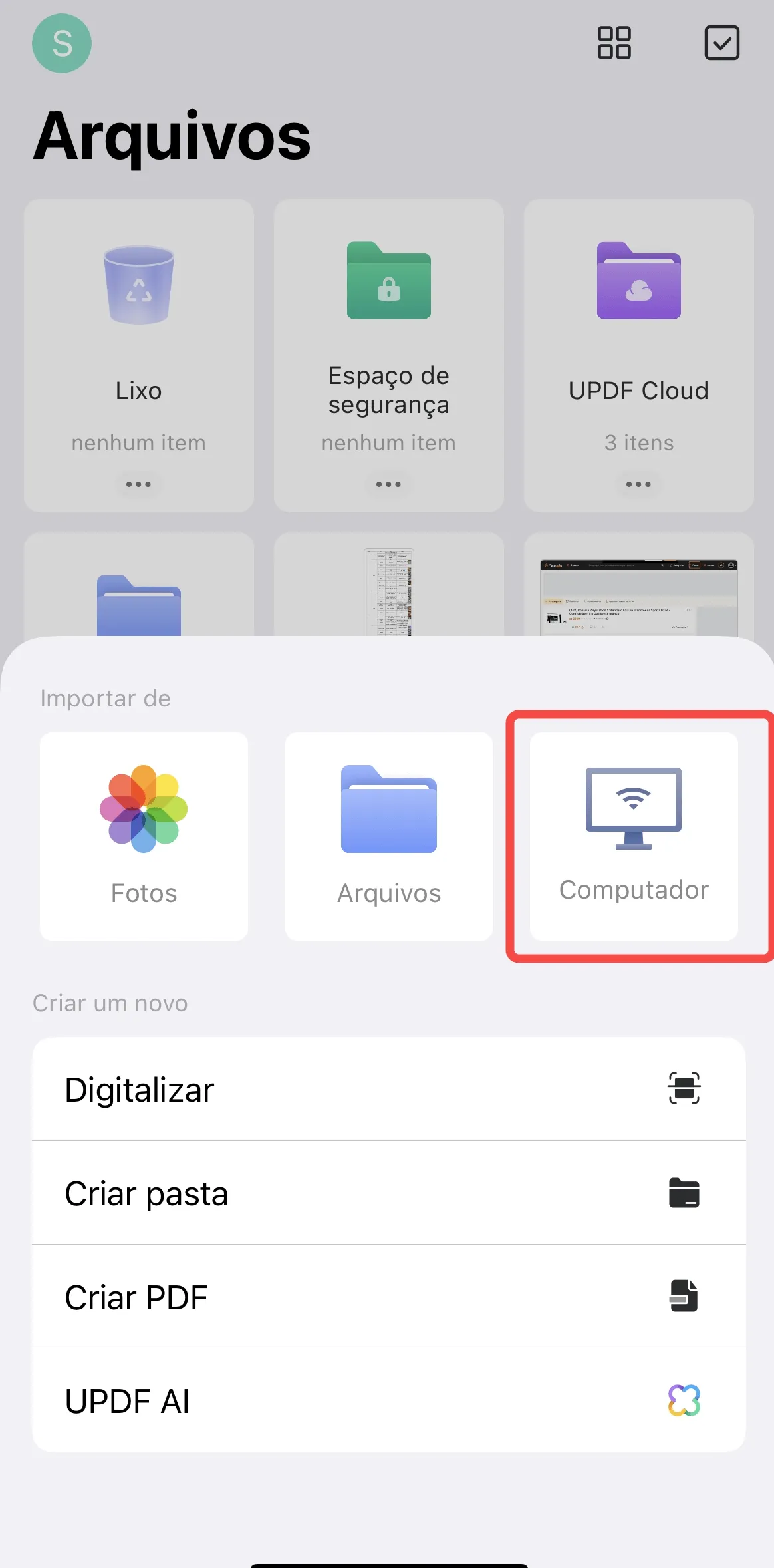 como passar fotos do iphone para o pc