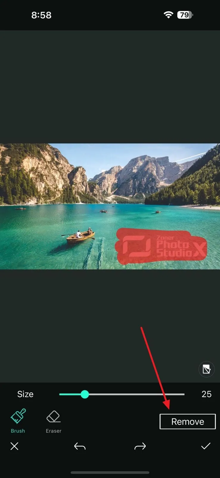 what is watermark press the remove button