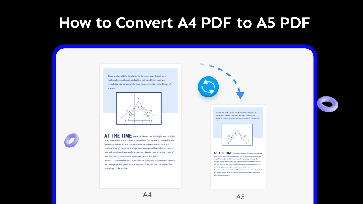 How to Convert the A4 PDF to A5 with the Help of UPDF?