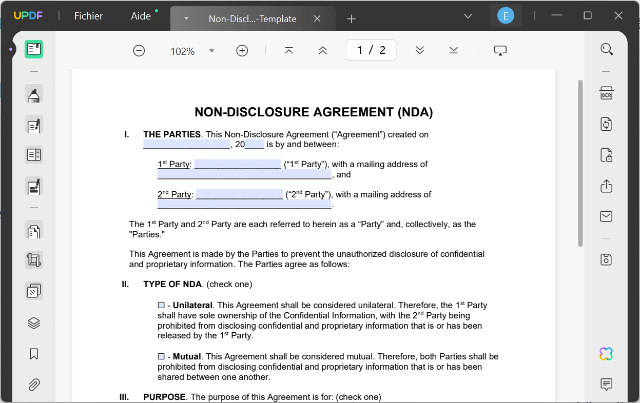 Comment signer une clause de confidentialité | UPDF