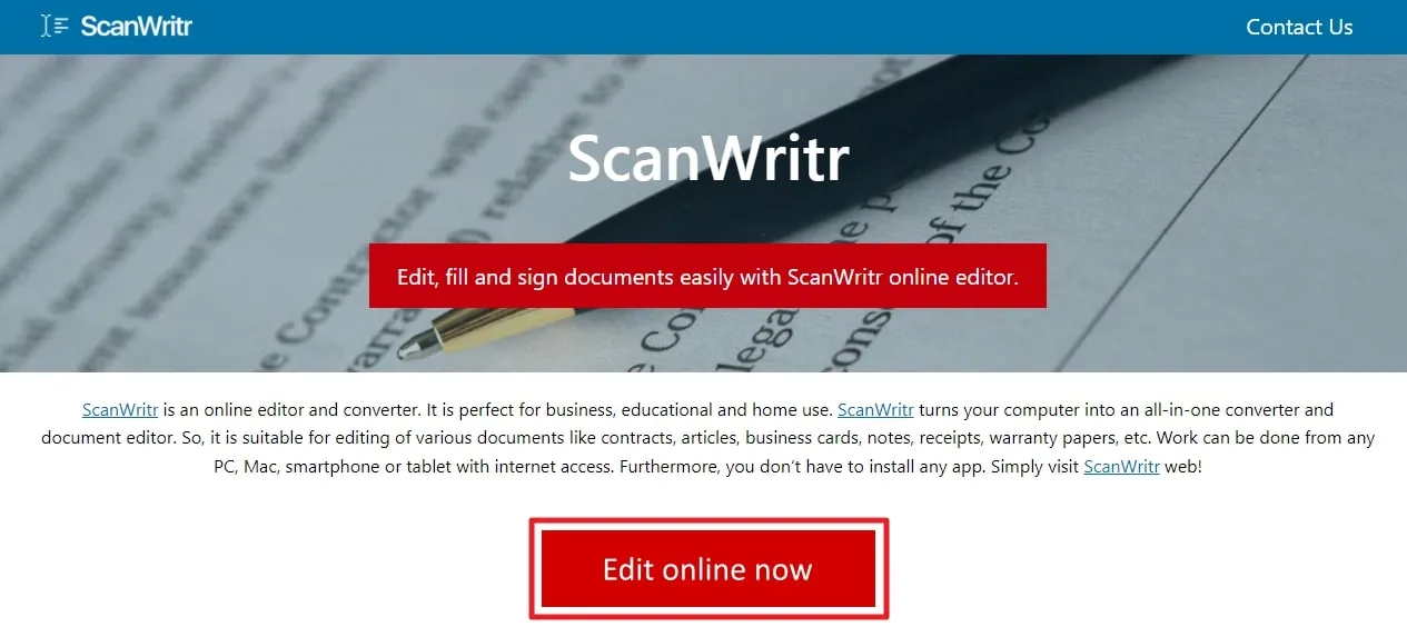 ScanWritr Online: Dropbox App Center