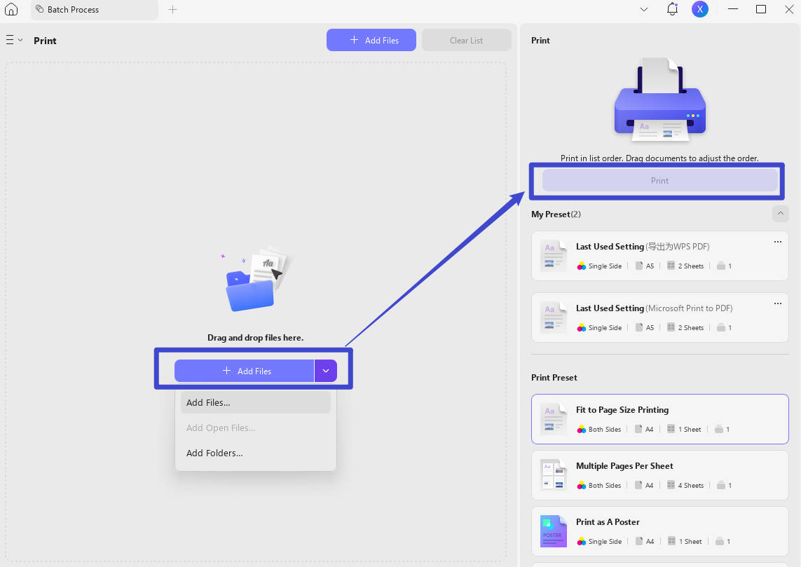 a4 pdf to a5 add file