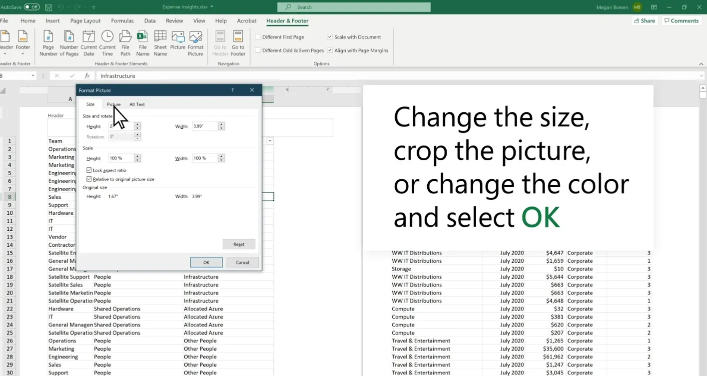 como colocar marca d'água no excel