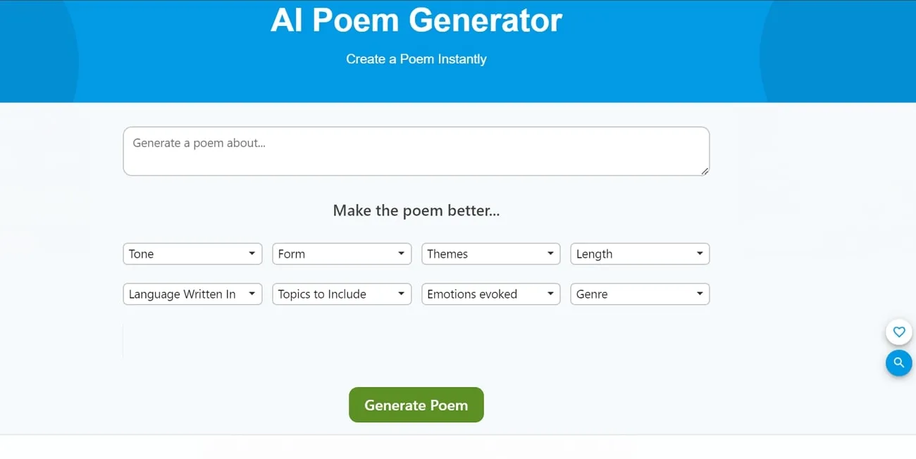 Poem Analysis AI Gedicht-Generator