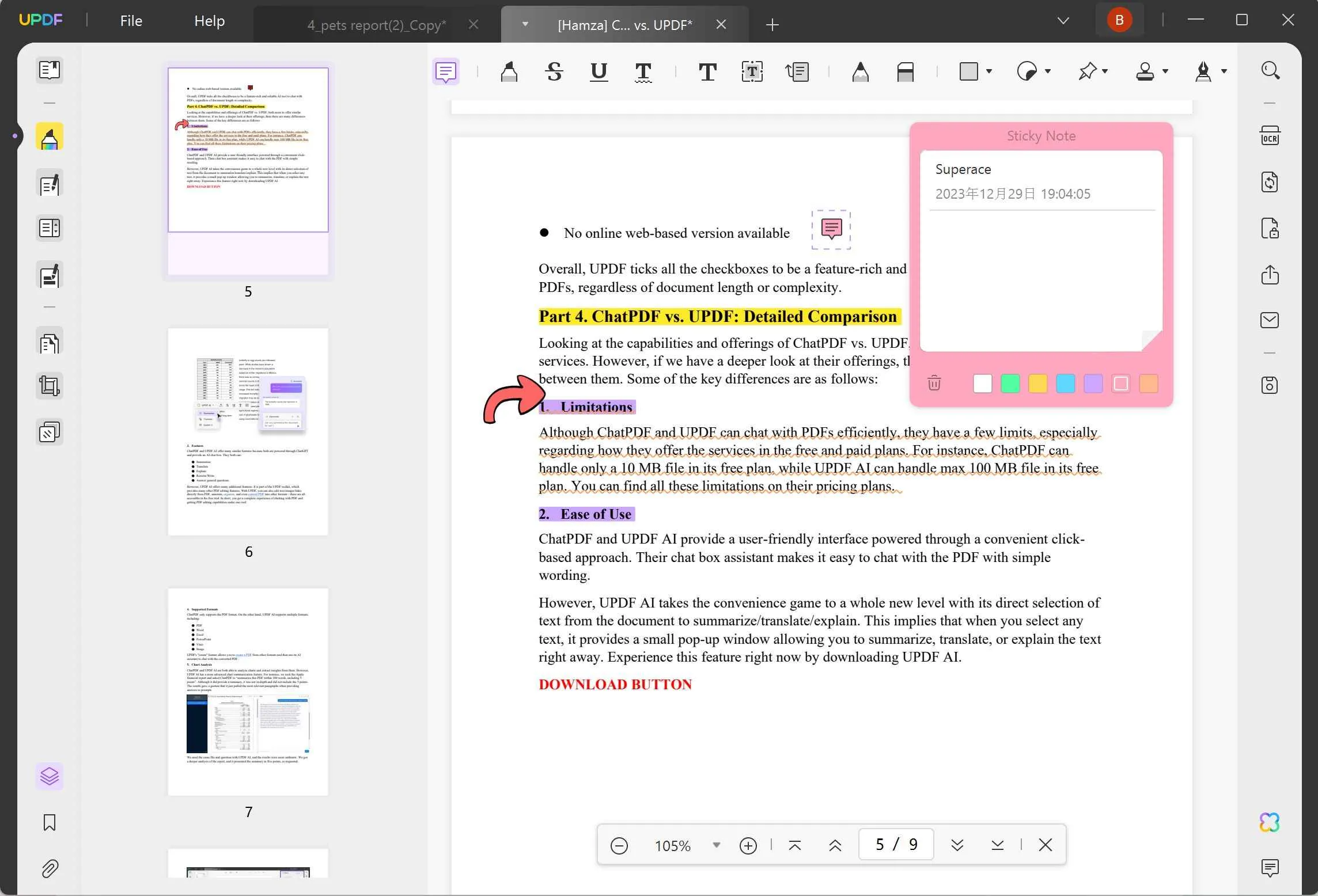 Adobe Acrobat Pro free student annotate updf