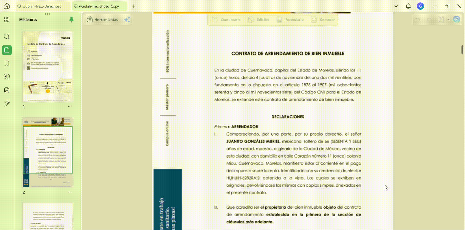 Aplicar OCR antes de censurar un PDF escaneado
