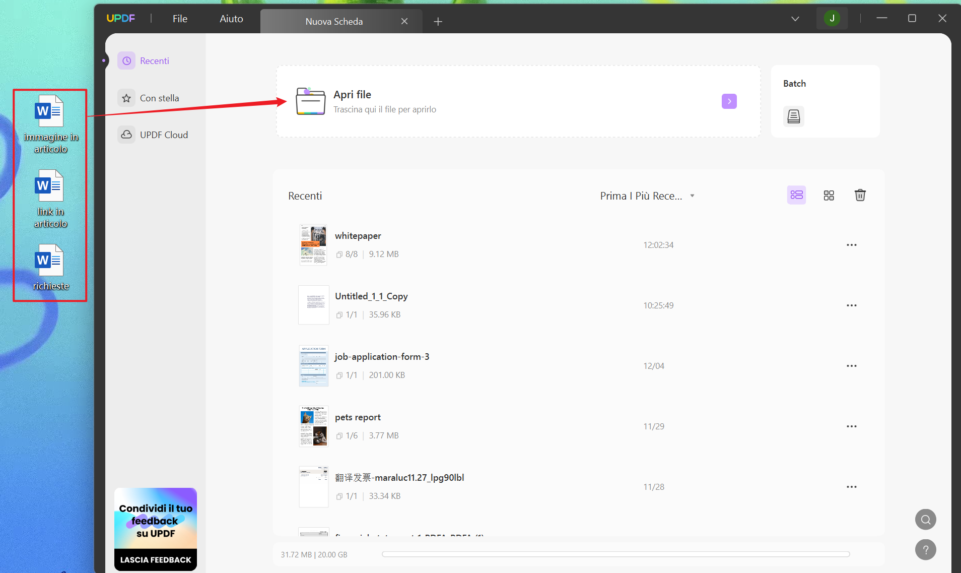 Creare un PDF da file word