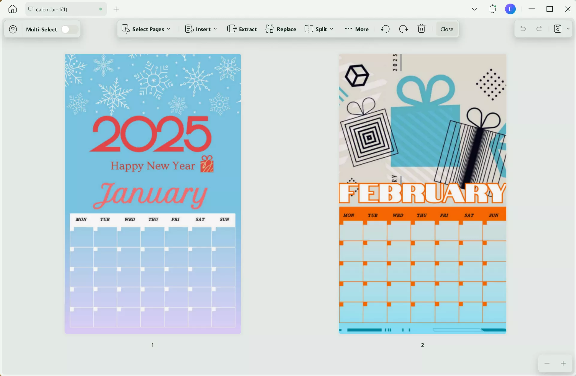 2025 monthly planner