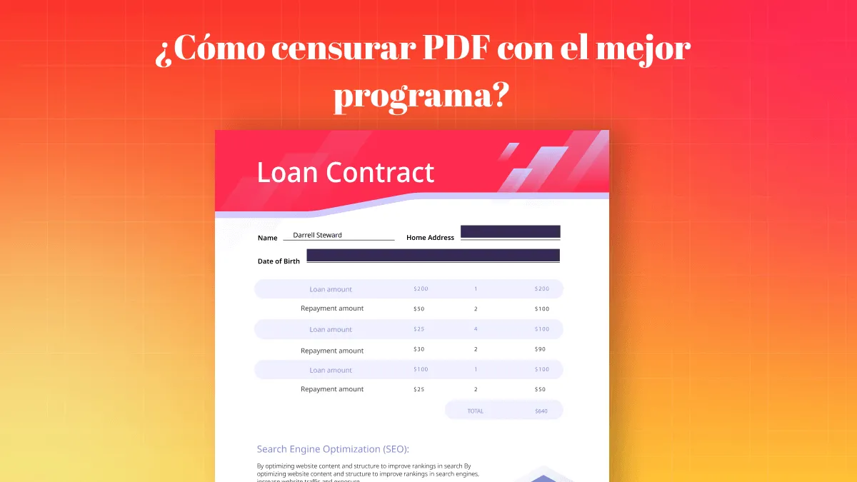 ¿Cómo censurar PDF con el mejor programa? (La guía completa)