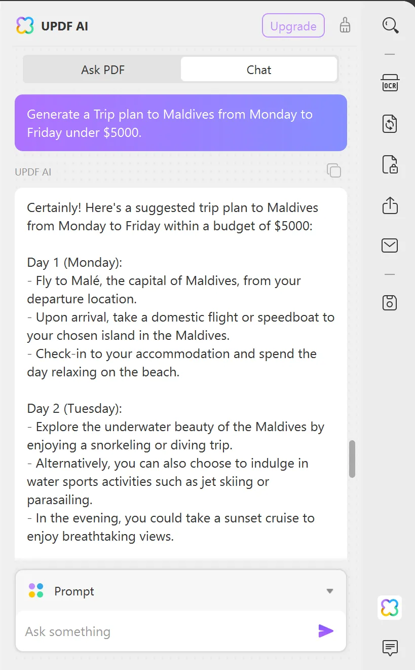 trip planner ai generate