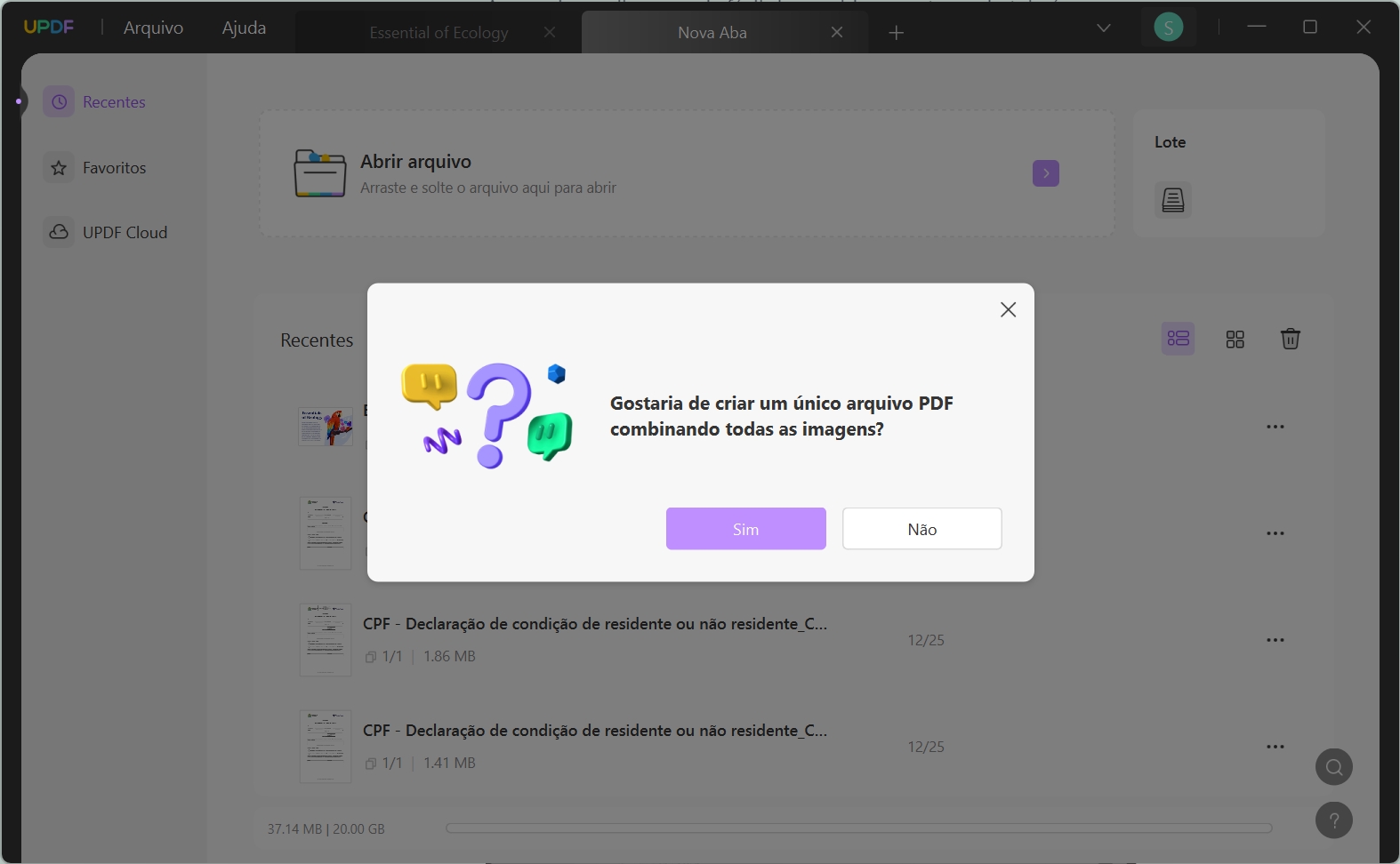 Como Combinar Capturas de Tela em um PDF