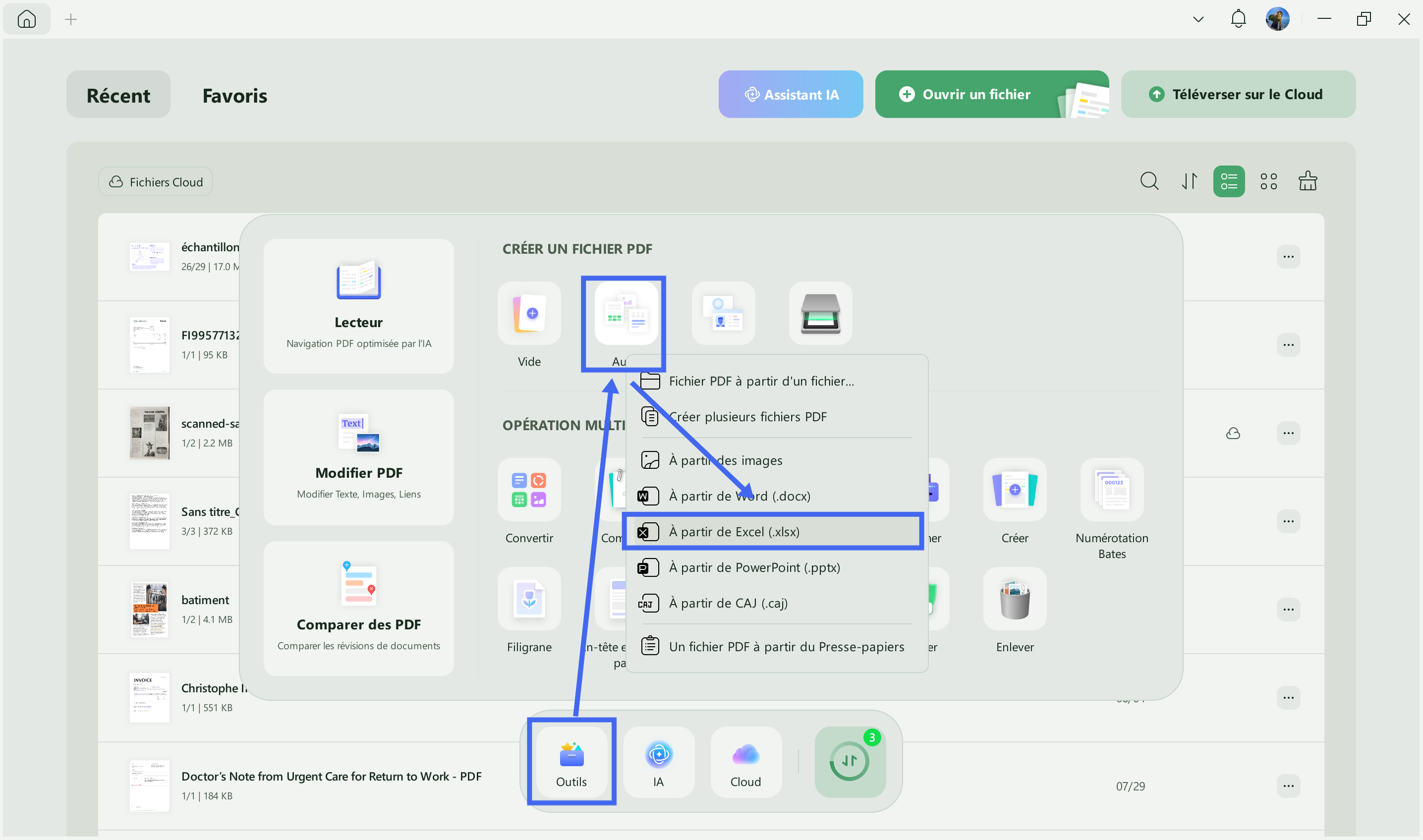 Créer un PDF à partir d'Excel : conversion d'Excel en PDF, ajustement à la page.