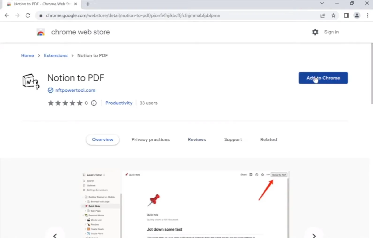 notion to pdf add extension