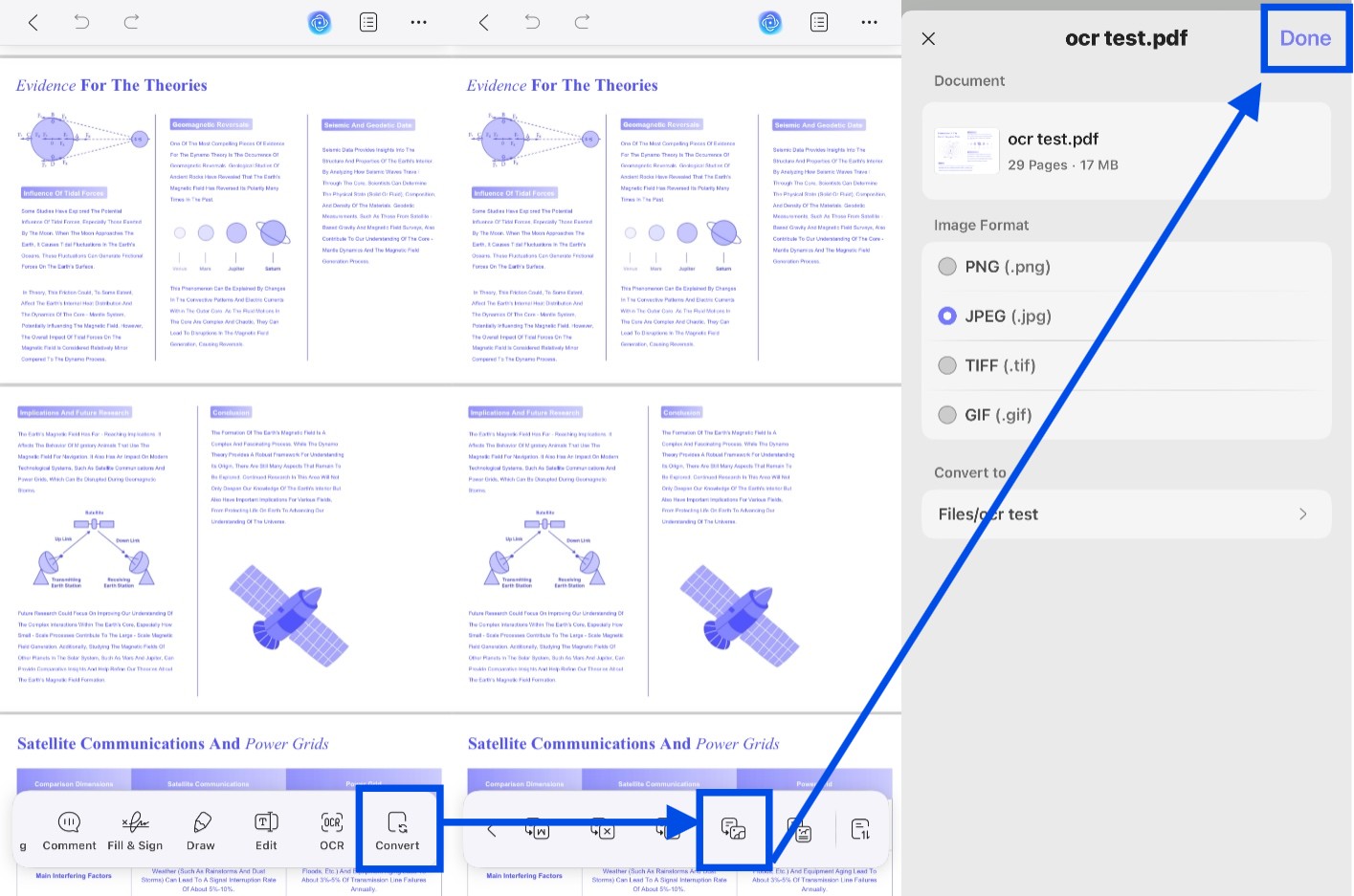 convert pdf to image mobile