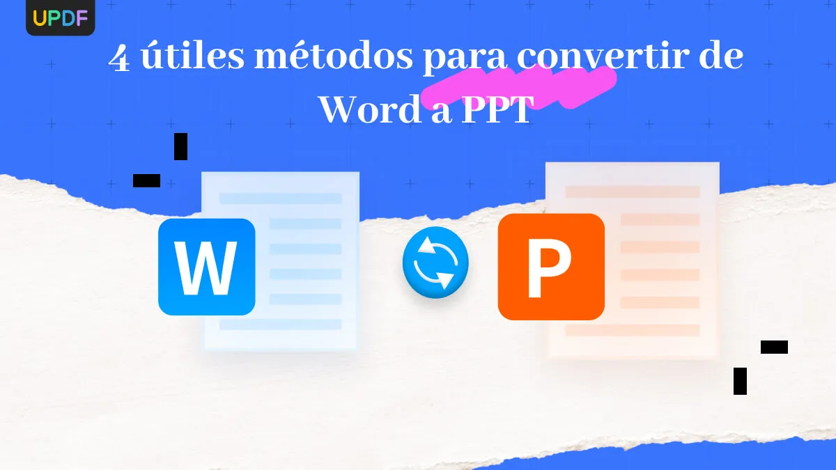 4 útiles métodos para convertir de Word a PPT