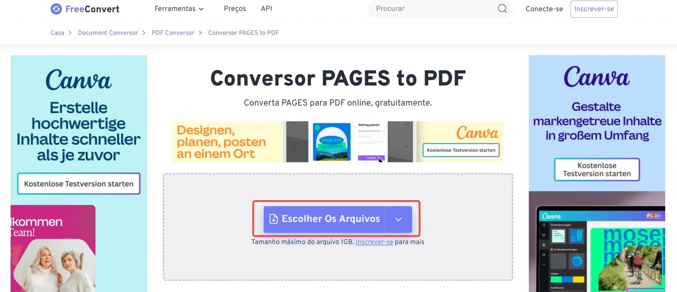 Transformar Página em PDF