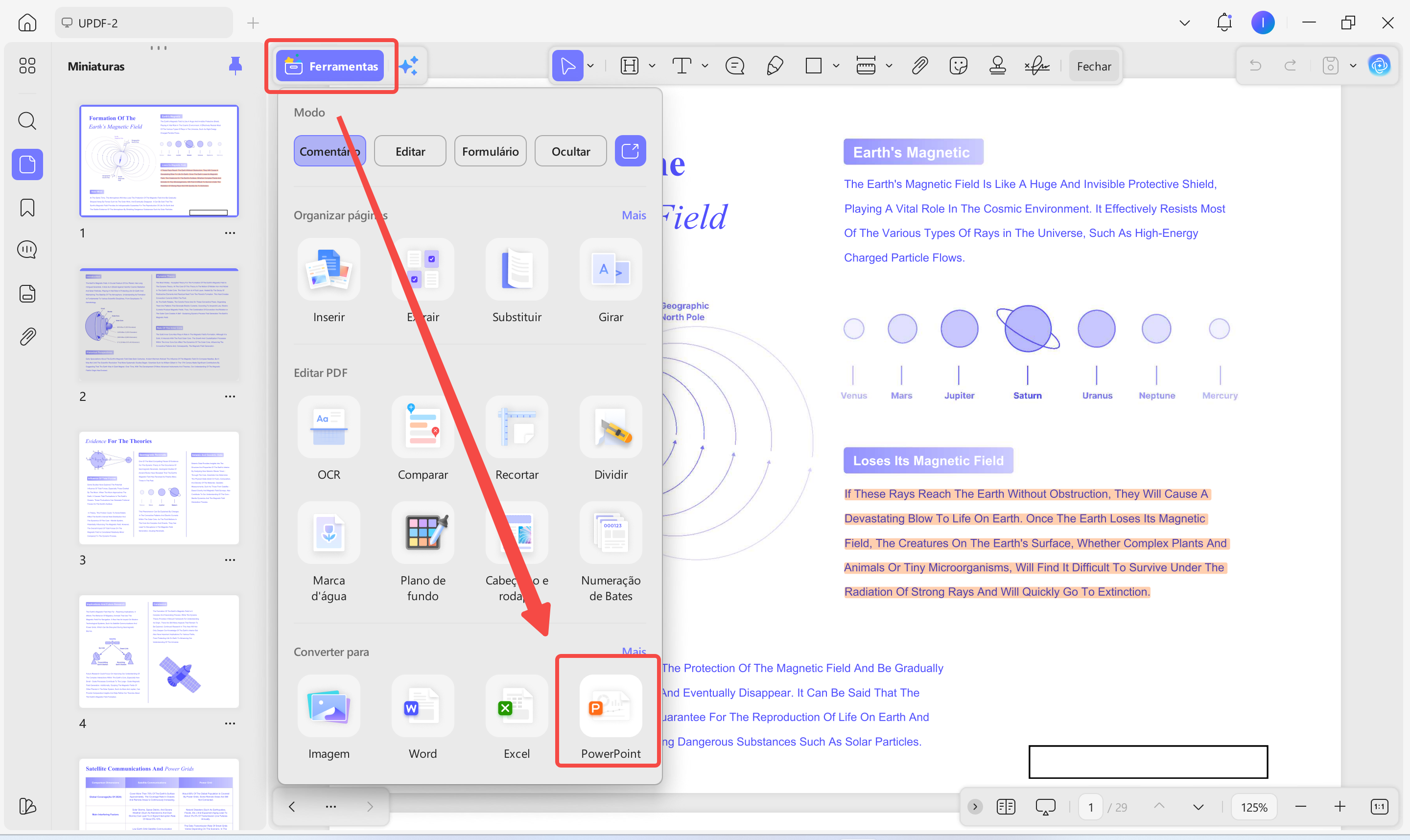 converter pdfs em ppts