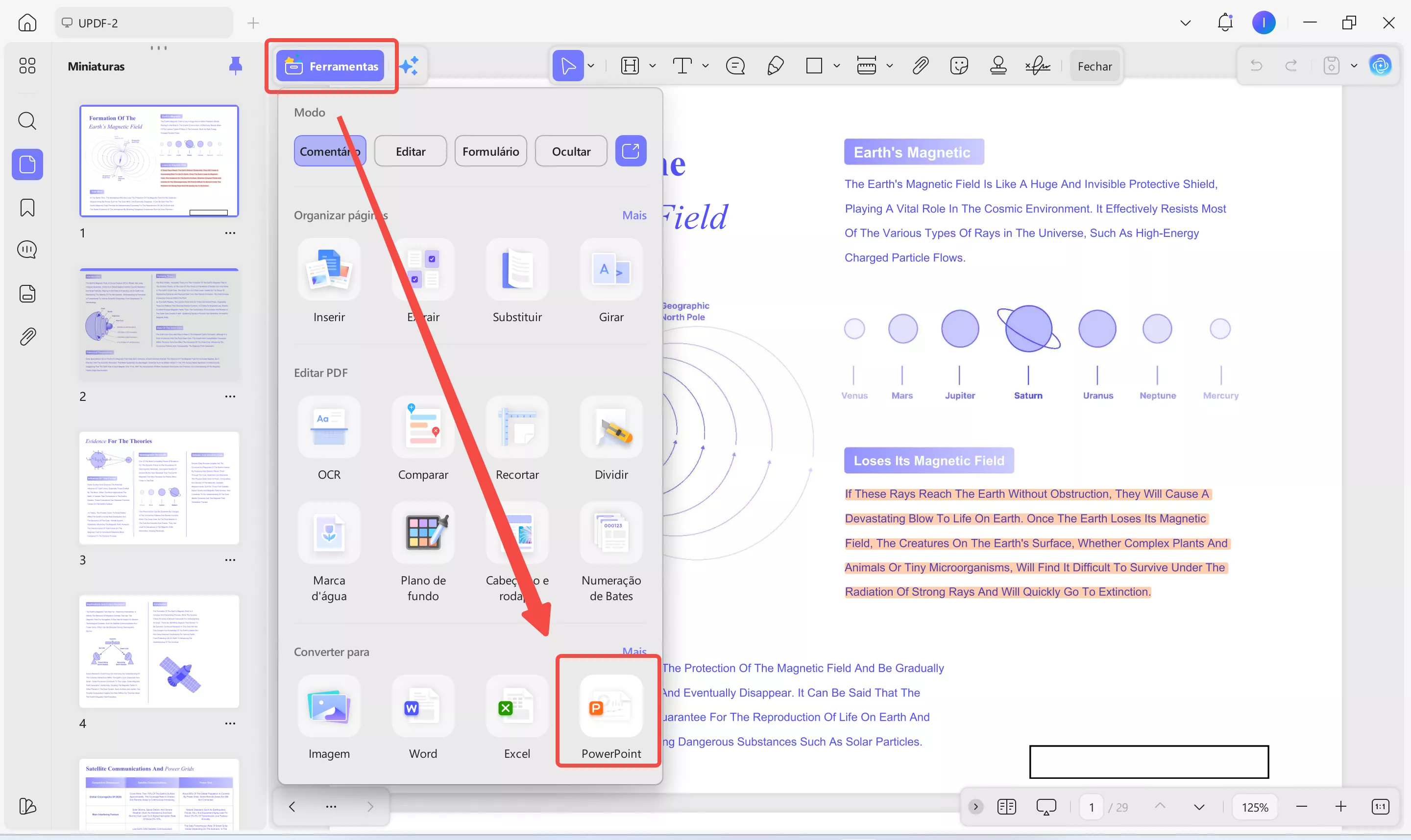 converter pdfs em ppts