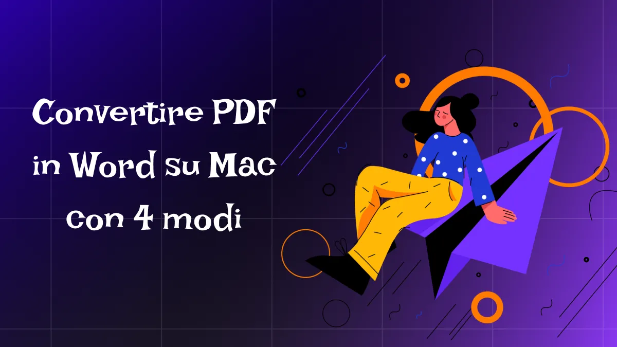 Convertire PDF in Word su Mac in soli due passaggi