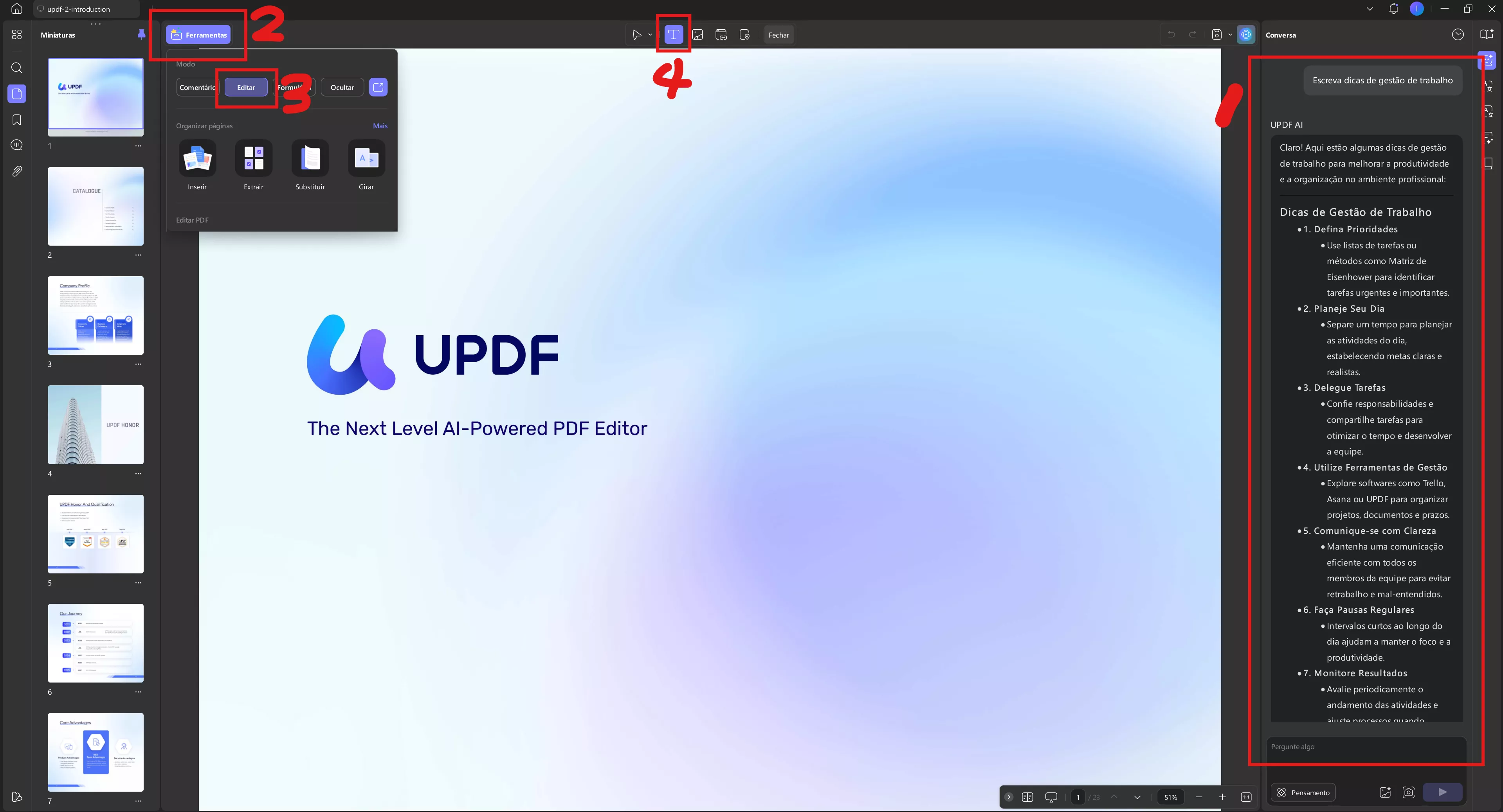 Criador de PDF com IA