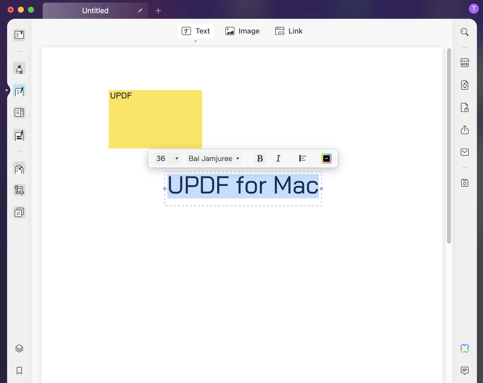 Create PDF from blank pages with UPDF