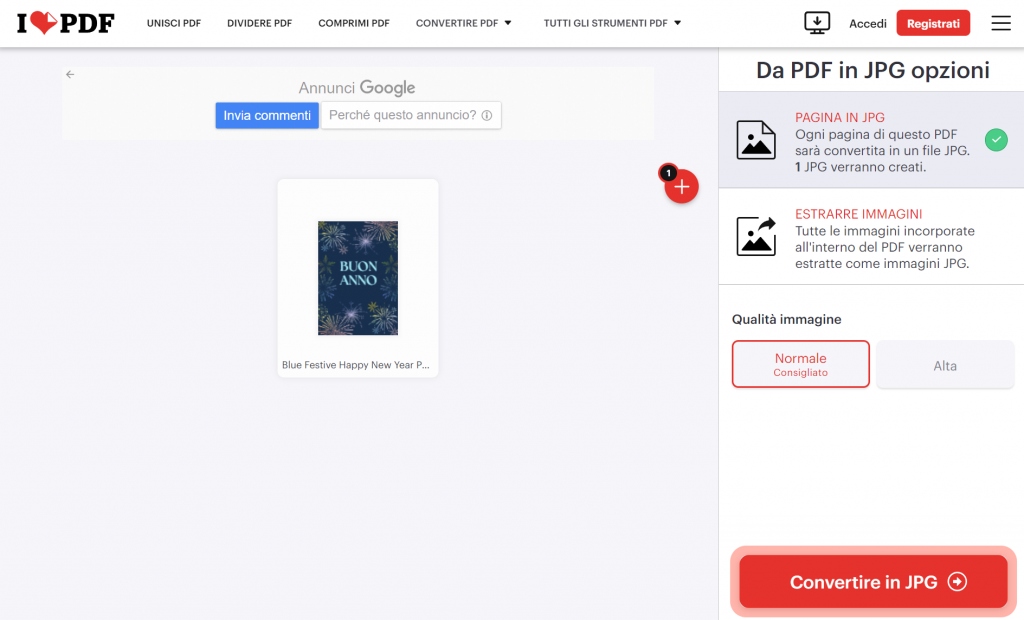 Come convertire da Word a JPG con iLovePDF | UPDF
