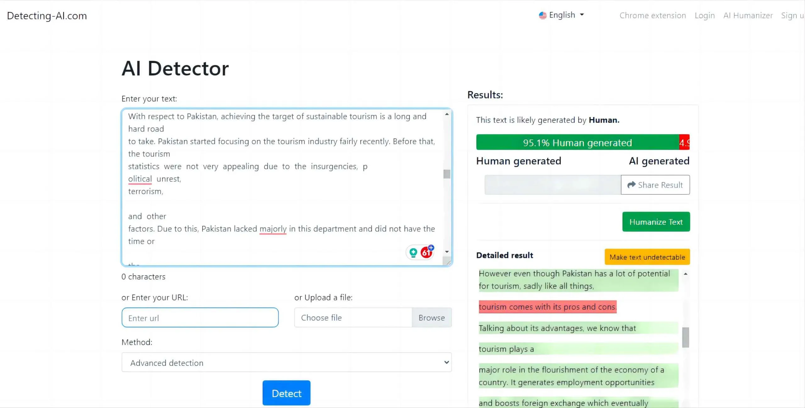 rilevatore ai: Detecting-AI