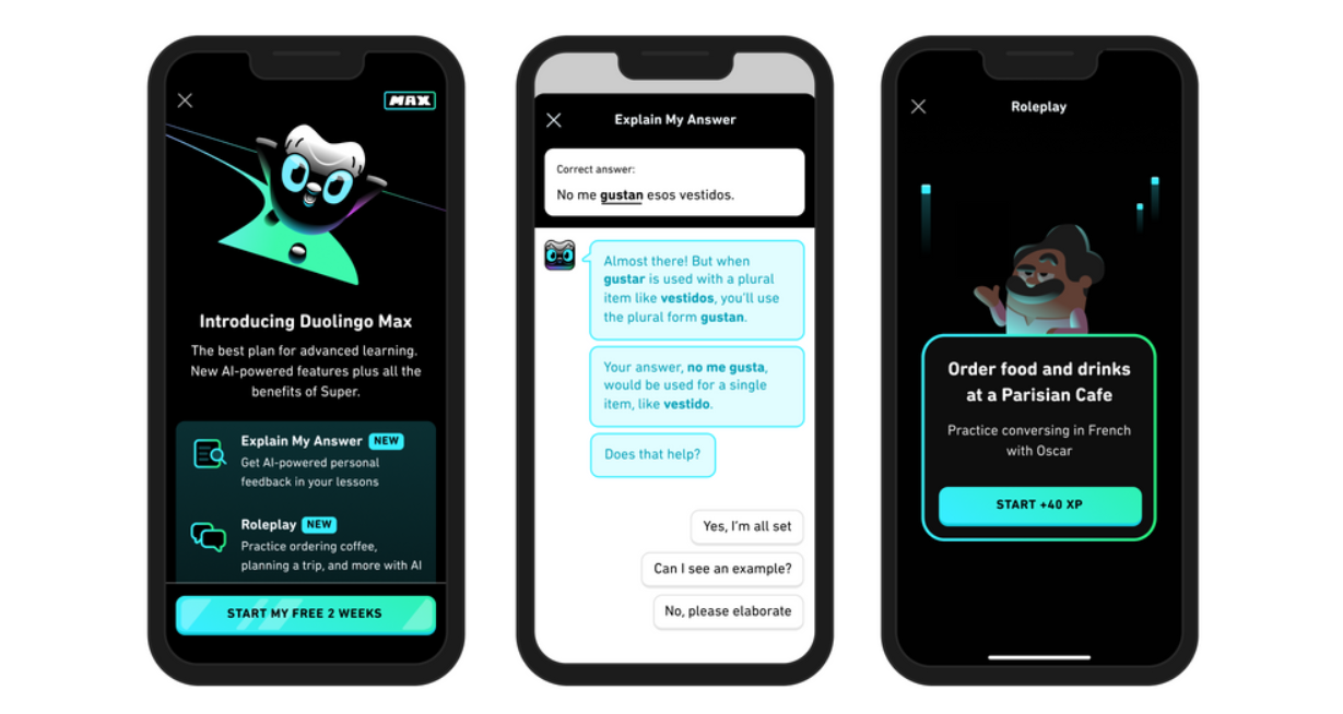 Recensione dettagliata dell'intelligenza artificiale in Duolingo Max